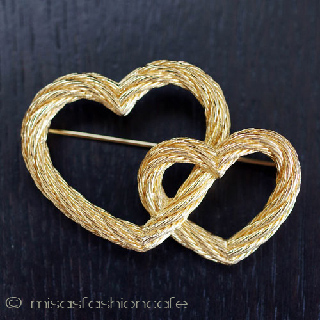 （画像用） クリスチャンディオール DIORハート　ブローチ