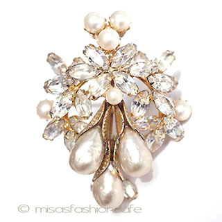 （画像用） Vendome　ヴァンドーム バロックパール　ブローチ