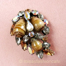 （画像用） Regency　リージェンシー キャラメル・ブローチ