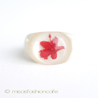 （画像用） アンティーク　お花リング