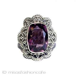 （画像用） 天然石　アメジスト　　 スターリングシルバー