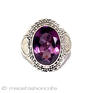 （画像用） アメジスト６ｃｔリング スターリングシルバー