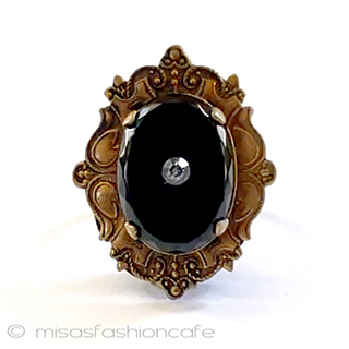 （画像用） フレンチ・ジェット アンティークリング