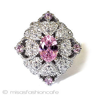 （画像用） サファイア　フラワー スターリング925リング