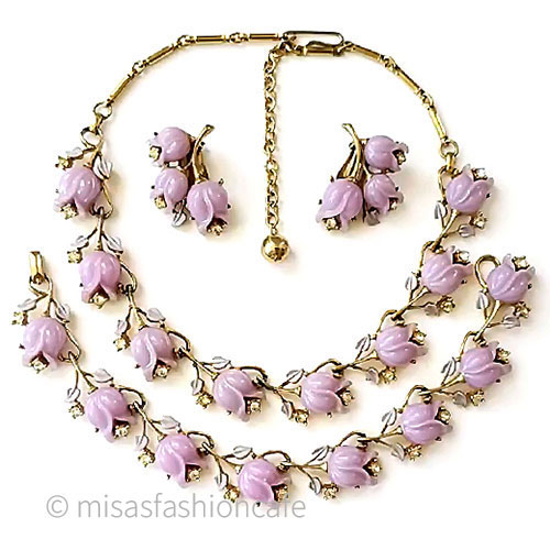 （画像用） アンティークジュエリー　 チューリップ・すずらん