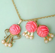 （画像用） 豪華12KgfAmco刻印 ネックレス・イヤリングセット