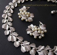 （画像用） Trifari　トリファリ　 　シルバーリーフセット