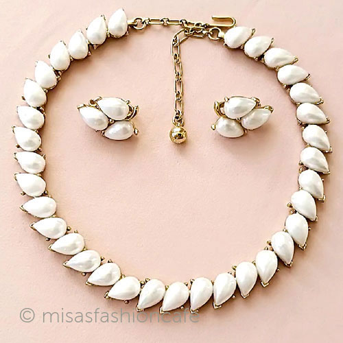 （画像用） ヴィンテージ　TRIFARI トリファリ・パールSet