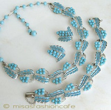 （画像用） Coro コロ 刻印 ブルーの花　3点セット