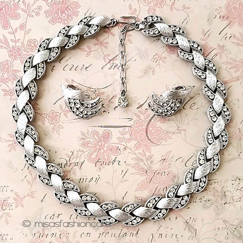 （画像用） Trifari　 トリファリ クリスタル　セット