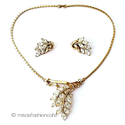 （画像用） Trifari　 トリファリ リーフブーケ　セット