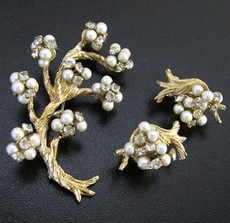 （画像用） アンティークジュエリー パールRSの木セット