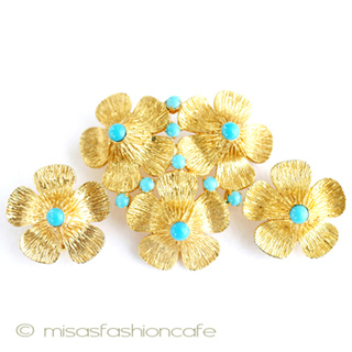 （画像用） ターコイズGold花セット