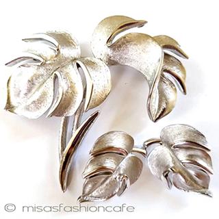 （画像用） Trifari　 トリファリ 観葉植物　1965年