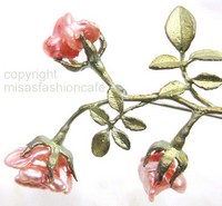 （画像用） Michaud ブローチ ローズ