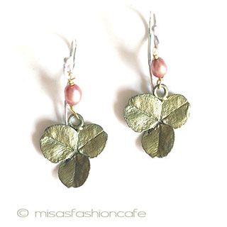 （画像用） マイケルミショー クローバー ピアス　または　クリップ