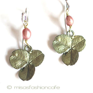 （画像用） マイケルミショー クローバー ピアス　または　クリップ