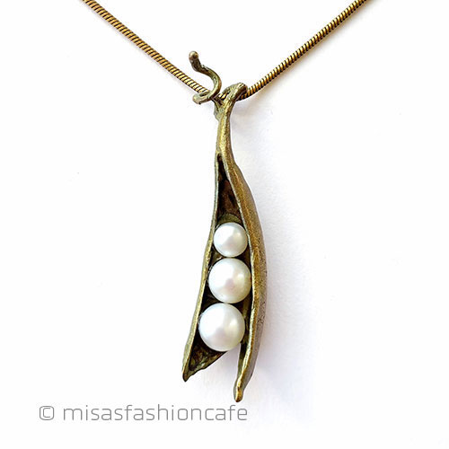 （画像用） マイケルミショー　パール 真珠の豆　ネックレス