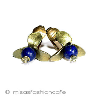 （画像用） マイケルミショー再販！ ブルーベリーイヤリング