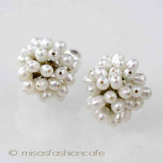 （画像用） Michaud 真珠 ピアス　 たんぽぽ　再販！