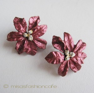 （画像用） マイケルミショー ピアス ポインセチア