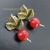 （画像用） Michaud ピアス 赤かぶ