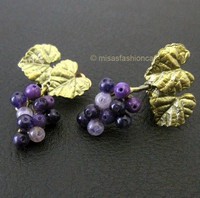 （画像用） Michaud イヤリング アメジストの葡萄