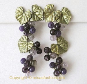 （画像用） Michaud マイケルミショー グレープ　ピアス