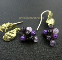 （画像用） Michaud ピアス アメジストの葡萄