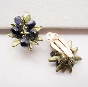 （画像用） マイケルミショー イヤリング 天然石・藤の花