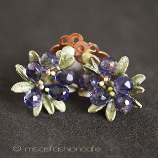 （画像用） マイケルミショー 藤の花　イヤリング