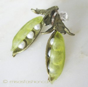 （画像用） マイケルミショー ピアス 真珠えんどう豆　再販