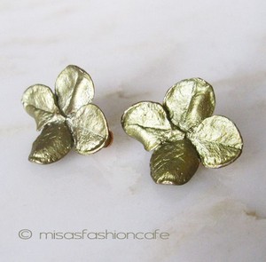 （画像用） マイケルミショー イヤリング 　幸運のクローバー