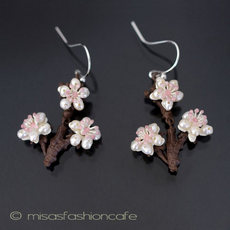 （画像用） Michaud ピアス　　 ケシパールの桜さくら