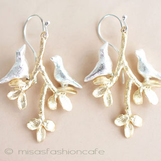 （画像用） マイケルミショー再販 鳥　ピアスorイヤリング