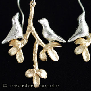 （画像用） マイケルミショー再販 鳥　ピアスorイヤリング