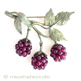 （画像用） Michaudブローチ　再販！ ガーネットのラズベリー