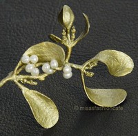 （画像用） マイケルミショーブローチ 真珠のヤドリギ　再販！