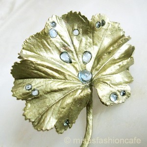 （画像用） Michaudブローチ　再販 ブルートパーズの雫