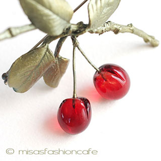 （画像用） マイケルミショー　再販！ アートガラス チェリー