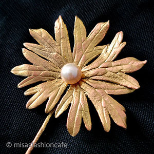 （画像用） マイケルミショー　 真珠　ゼラニウムの花