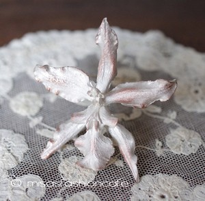 （画像用） マイケルミショー ブローチ 　蘭ランの花