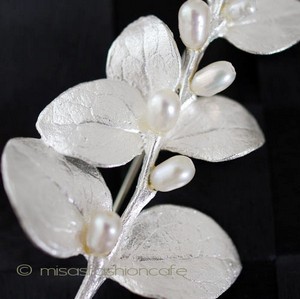 （画像用） マイケルミショー ブローチ 真珠 シルバー銀製