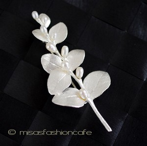 （画像用） マイケルミショー ブローチ 真珠 シルバー銀製