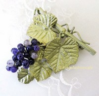（画像用） Michaud ブローチ アメジスト葡萄