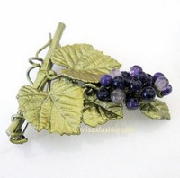 （画像用） Michaud ブローチ アメジスト葡萄