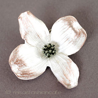 （画像用） マイケル　ミショー　再販！ ハナミズキの花ブローチ