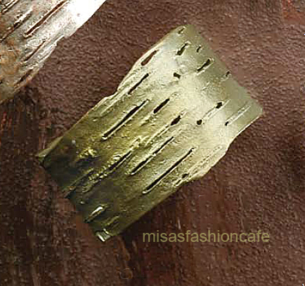 （画像用） マイケルミショー カフ ブレスレット　白樺の木