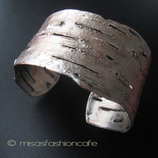 （画像用） Michaud バングル シルバー　白樺の木