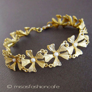 （画像用） マイケルミショー　再販！ 真珠のお花　24Kgp